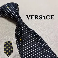 ヴェルサーチ　ネクタイメデューサ ストライプ ドット　星　スター　ビジネス