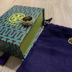 トリーバーチ　キラエナメルリング　ホワイト