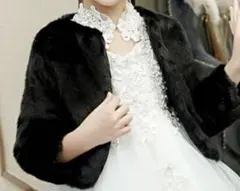 【新品未使用】ボレロ 子供 黒 M（115〜130cm）