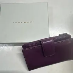 STATUS ANXIETY 二つ折り財布 パープル
