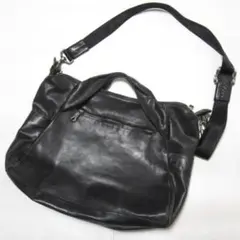 alfredo BANNISTER アルフレッドバニスターショルダーバッグ　黒革 中古・古着通販】alfredoBANNISTER (アルフレッドバニスター) チェーン