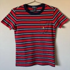 古着 Polo by Ralph Lauren ストライプ Tシャツ 7 130