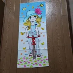 水森亜土 フェイスタオル 自転車柄のサムネイル