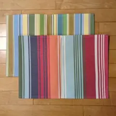 ストライプデザイン ランチョンマット 2枚セット