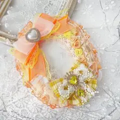 K-32 硬質ケース デコ 痛ロゼット トレカケース 痛バ 推し活 オレンジ 黄