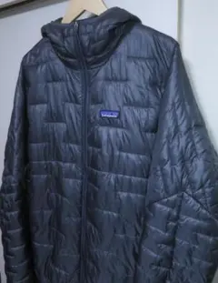 patagonia マイクロパフ フーディ XL チャコール ダークグレー
