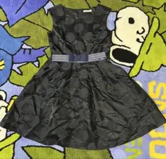 Peyton Place ブラック ドット柄 ワンピース ドレス