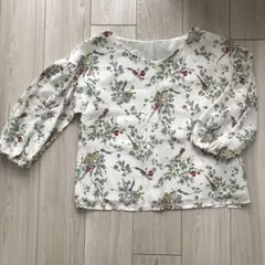 NATURAL BEAUTY BASIC 花柄長袖シャツ