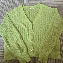 earth music&ecology ライトグリーン カーディガン