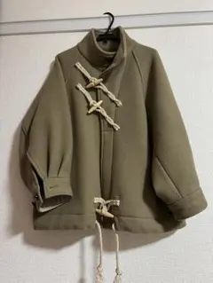 HYKE DOUBLE FACE DUFFEL JACKET オリーブ サイズ2 HYKE DOUBLE FACE DUFFEL JACKET オリーブ サイズ2 - メルカリ