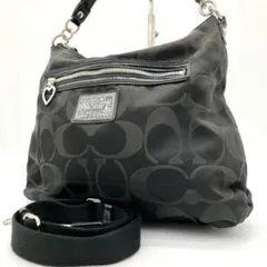 コーチ COACH シグネチャー ショルダーバッグ ブラック F20064