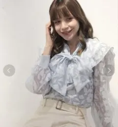 TITTY&CO. オパールリボンプラウス