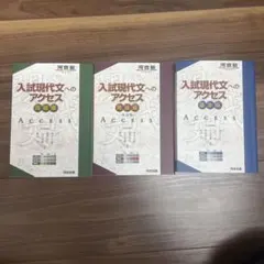 入試現代文へのアクセス 基本編　発展編　完成編