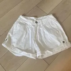レディース ホワイト ショートパンツ