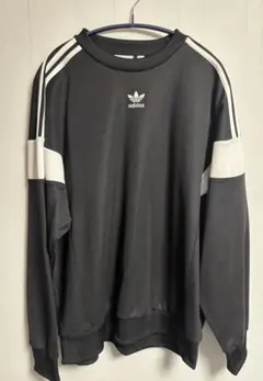 adidas 3ストライプ トレーナー Mサイズ 黒