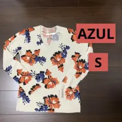 美品　AZUL 花柄ニット　Sサイズ