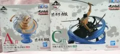 【送料無料】新品 ワンピース 墨式塊技 A賞 ルフィ C賞 ゾロ 下位賞おまけ