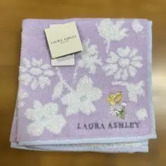 LAURA ASHLEY タオルハンカチ パープル 花柄のサムネイル