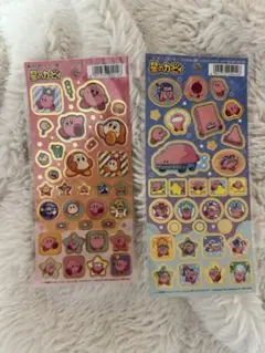 星のカービィ ステッカー 2種類セット