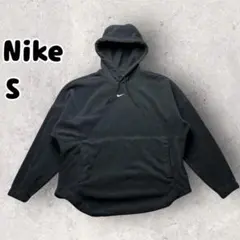 ナイキ パーカー フーディ フリース 起毛加工 ブラック S サーマフィット