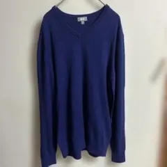 UNIQLO ネイビー Vネックセーターメンズ M