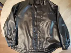 nano universe 黒 フェイクレザー L