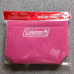 [新品未開封] コカ・コーラ✕コールマン　フェルトトートバッグ