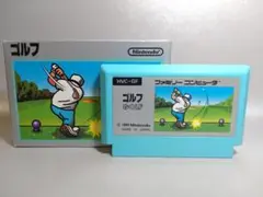 ファミコン　【箱説つき】ゴルフ　銀箱