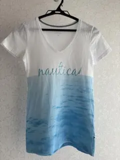 NAUTICA レディース Tシャツ 半袖 グラデーション　ノーティカ海Tシャツのサムネイル