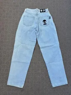 【90s】BESCHWA エイリアン 刺繍 デニムパンツ Y2K スケーターのサムネイル