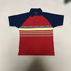 VANS ポロシャツ ラグラン レッド ネイビー Mサイズ　オールドスケートのサムネイル