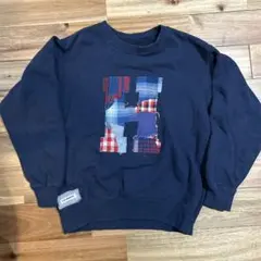 H.R.M キッズトレーナー ネイビー130