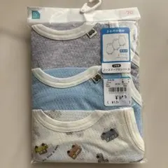 ノースリーブタンクトップ 70サイズ 3枚組　ロンパース