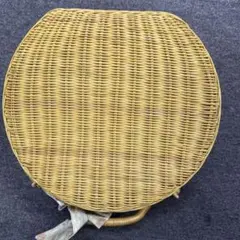 かごバッグ ジェラートピケ ラタン ストロー バッ