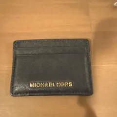 m*0様 MICHAEL KORS 紺色 レザー カードケース