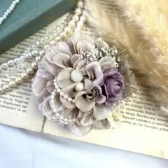 割引中！ダリアコサージュ♪15高級造花ダリア　入園式入学式卒園式卒業式に