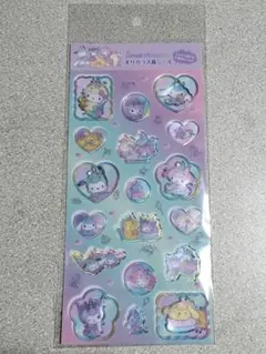 新品未使用！すりガラス風シール☆ユニコーン☆サンリオシール