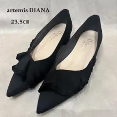 artemis by DIANA ラッフルデザイン ポインテッドトゥパンプス