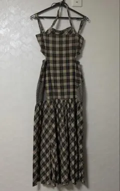 ワンピース ANDMARY anne checked dress ANDMARY アンナチェックドレス andmary アンナチェックドレス andmary