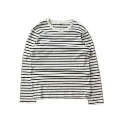 00s old UNIQLO ボーダーロンT オールドユニクロ Lサイズ y2k