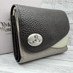 【極美品】ヴィヴィアンウエストウッド 三つ折り財布 オーブ ダブルフラップ