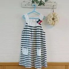 【ハッシュアッシュ】チュニック　ノースリーブ　ワンピース　130