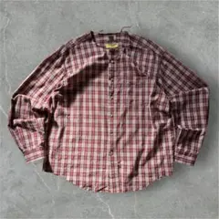 L.L.Bean チェック柄シャツ L レトロ 赤 古着 オーバー リメイク