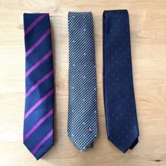 Burberry Black label他シルク１００%ネクタイ３本セット