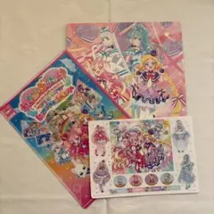 わんだふるぷりきゅあ！ 色紙、下敷き、ジャンボシールダスのセット