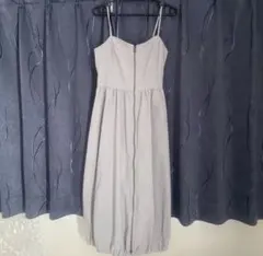 GU フロントジップバブルヘムワンピース