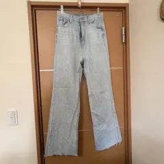 【GRL】ハイウエストフレアデニムパンツ