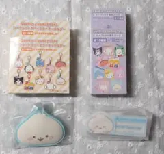 サンリオキャラクターズ ラバーミラーキーホルダー 名札バッジ 2点セット