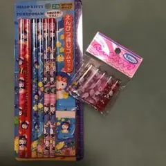 サンリオ レトロ キャラクター　鉛筆　消しゴムセット　鉛筆キャップ　まとめて