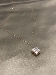 K10PG ムーンストーン ネックレス 約40cm スクエアカット - メルカリ